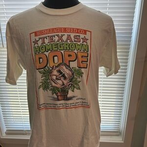 Vintage 2001 Single Stitch Texas Homegrown Dope Graphic T-Shirt Size Large